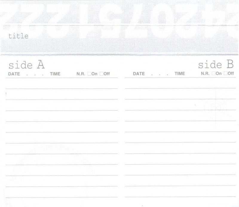 Compact Cassette Savings 120 Type I Normal South Korea