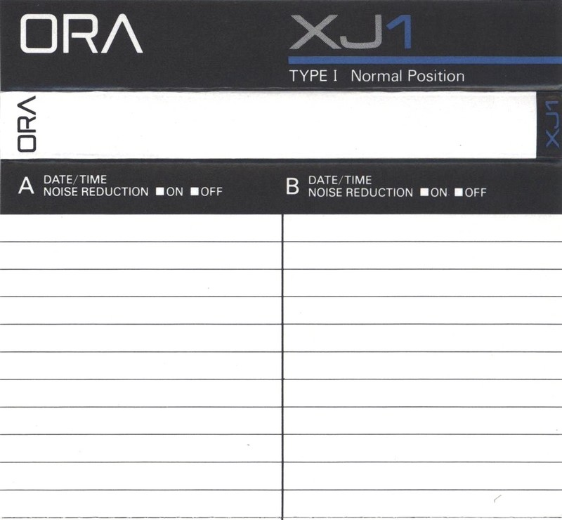 Compact Cassette Ora XJ 54 "C-54XJ1" Type I Normal 1992 Japan