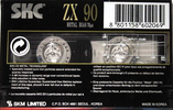 Compact Cassette SKC ZX 90 Type IV Metal 1999 Europe