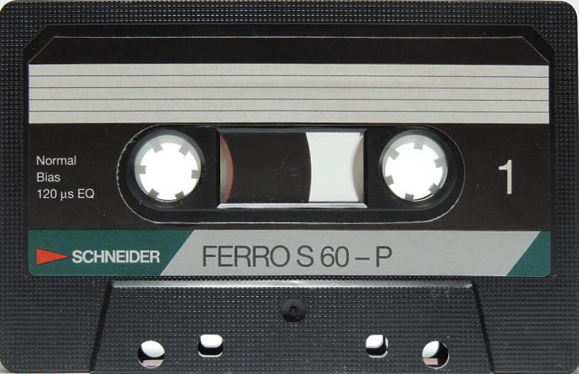 Compact Cassette Schneider Ferro S 60 Type I Normal 1985 Europe