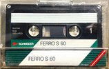 Compact Cassette Schneider Ferro S 60 Type I Normal 1985 Europe