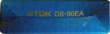 Video8, Hi8, Digital8 TDK 90 "D8-90EA" Type I Normal Unknown Country