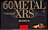 Compact Cassette Sony Metal-XRS 60 Type IV Metal 1994 Japan