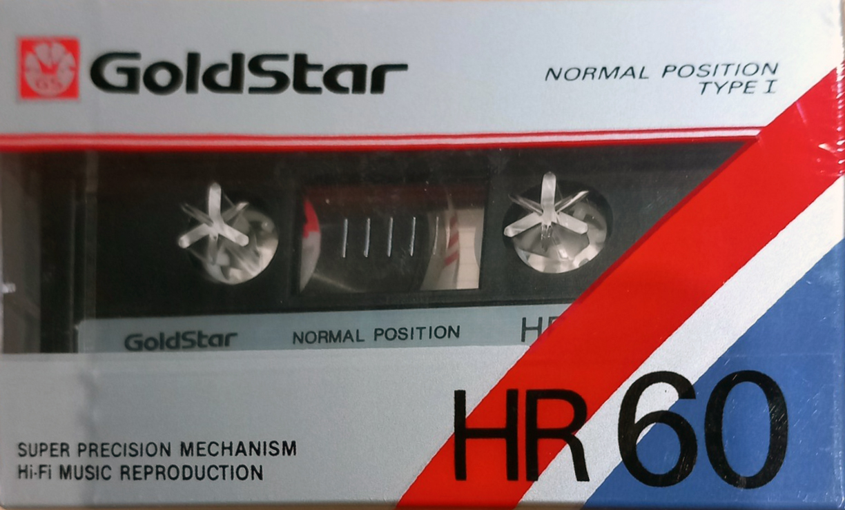 Compact Cassette Goldstar HR 60 Type I Normal 1987 USA
