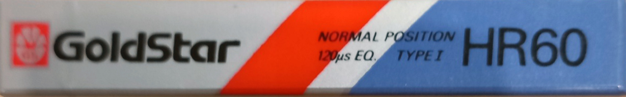 Compact Cassette Goldstar HR 60 Type I Normal 1987 USA