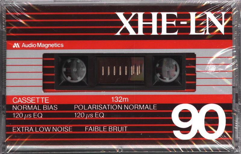 Compact Cassette Audio Magnetics XHE LN 90 "Black" Type I Normal 1982 Canada