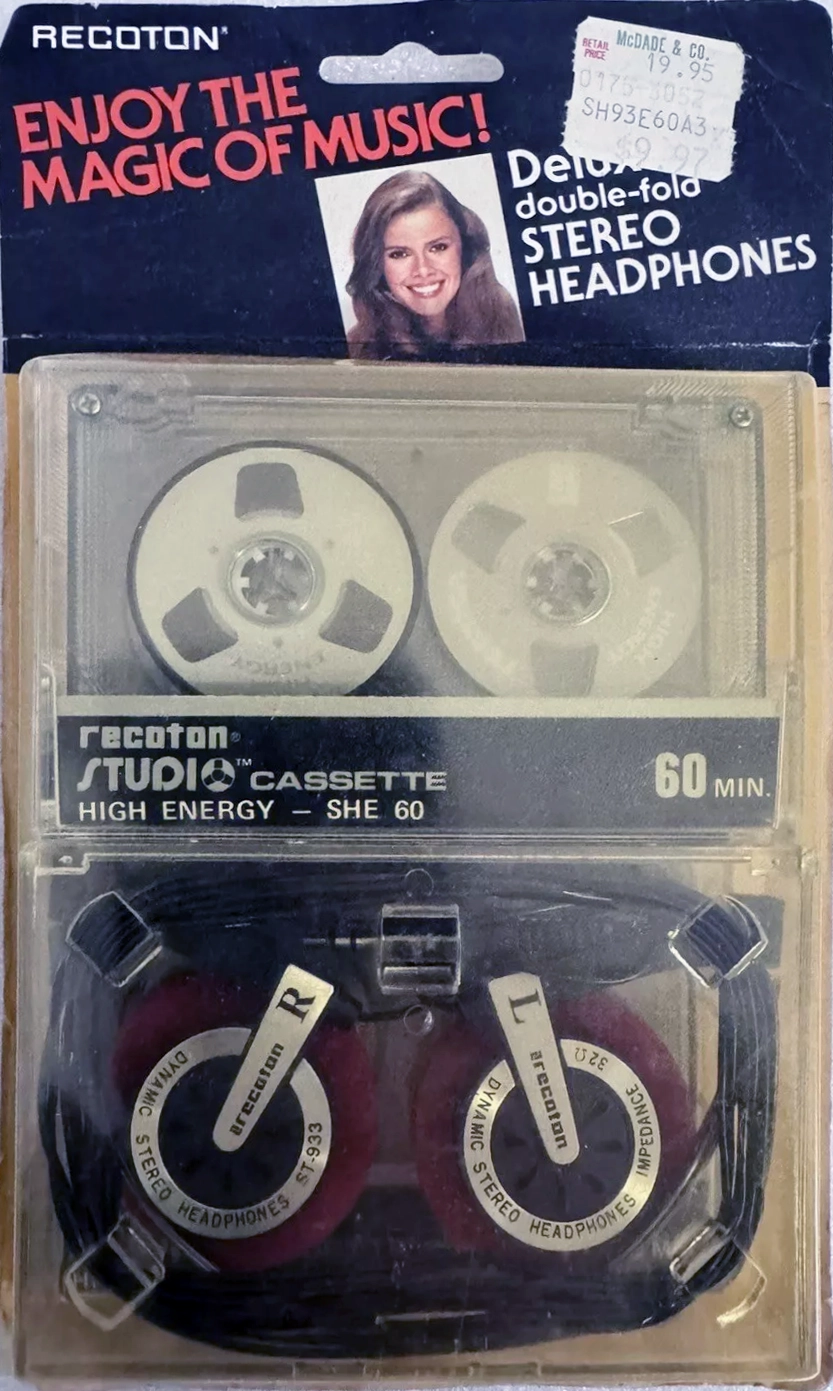Blister Recoton SHE 60 "STUDIO cassette" Type I Normal 1984 USA