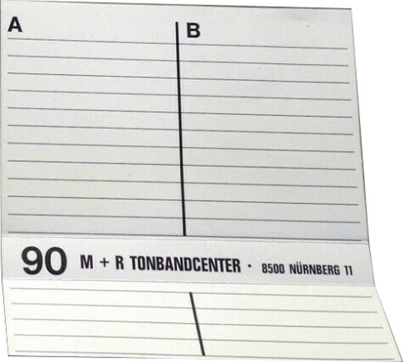 Compact Cassette M&R Chrom I 90 Type II Chrome 1980 Germany