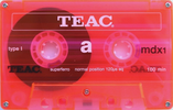 Compact Cassette Teac MDX1 100 Type I Normal Worldwide