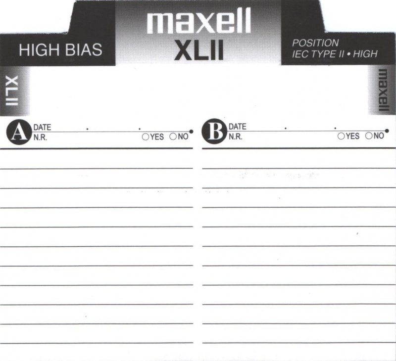 Compact Cassette Maxell XLII 90 Type II Chrome 2002 North America