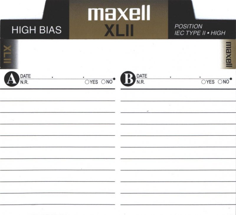Compact Cassette Maxell XLII 90 Type II Chrome 2002 North America