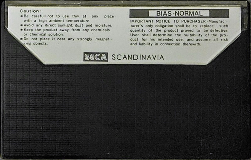 Compact Cassette Seca 70 "SD" Type I Normal Sweden