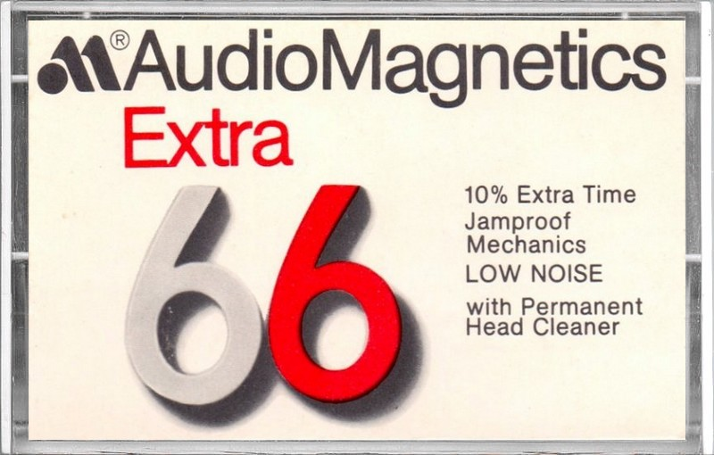 Compact Cassette Audio Magnetics Extra 66 Type I Normal 1975 Europe