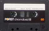 Compact Cassette Porst 60 Type II Chrome 1980 Germany