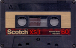 Compact Cassette Scotch XS I 60 "34-716-9013-2" Type I Normal 1982 Worldwide