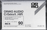 Compact Cassette ORWO 90 Type II Chrome East Germany