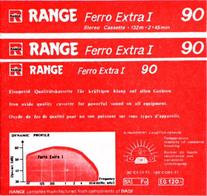 Compact Cassette Range 90 Type I Normal Russia