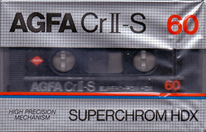 Compact Cassette AGFA Superchrom HDX 60 "Cr II-S" Type II Chrome 1982 Europe