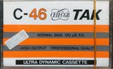Compact Cassette TAK 46 Type I Normal Hong Kong