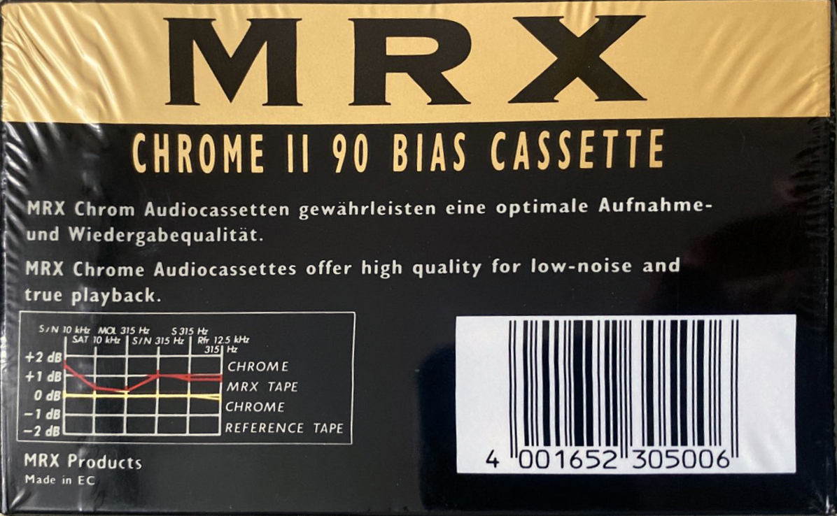 Compact Cassette MRX 90 Type II Chrome Europe