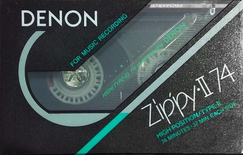 Compact Cassette Denon Zippy-II 74 "HD-L74" Type II Chrome 1988 Japan