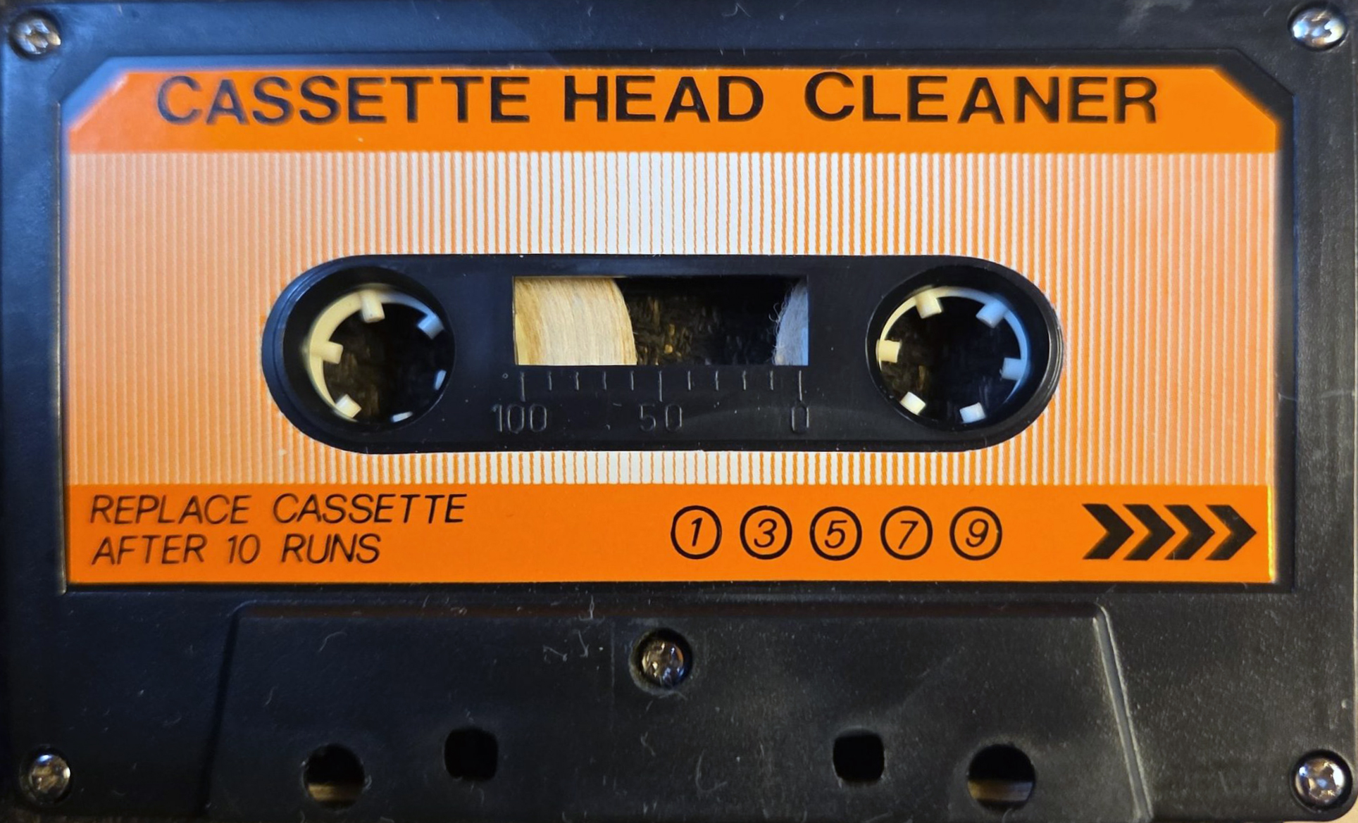 Compact Cassette Orange Line Cleaning Cassette Sweden
