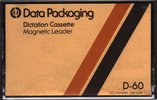 Compact Cassette Data Packaging 60 Dictating Cassette USA