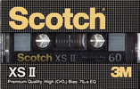 Compact Cassette Scotch XS II 60 Type II Chrome 1982 Europe
