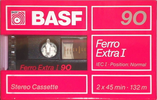 Compact Cassette BASF Ferro Extra I 90 Type I Normal 1988 North America