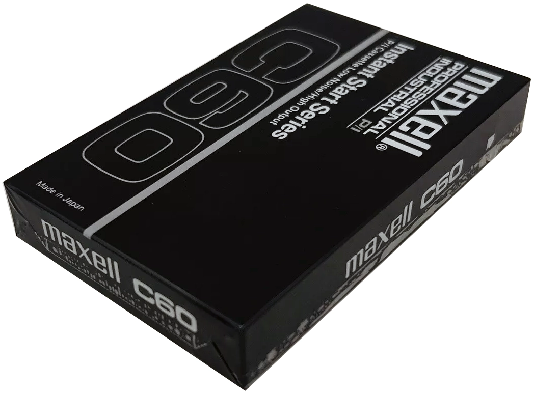 Compact Cassette Maxell Professional Industrial P/I 60 Type I Normal 1996 USA