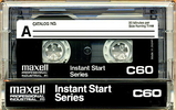 Compact Cassette Maxell Professional Industrial P/I 60 Type I Normal 1996 USA