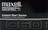 Compact Cassette Maxell Professional Industrial P/I 60 Type I Normal 1996 USA