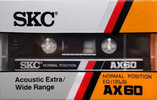 Compact Cassette SKC AX 60 Type I Normal 1984 Europe