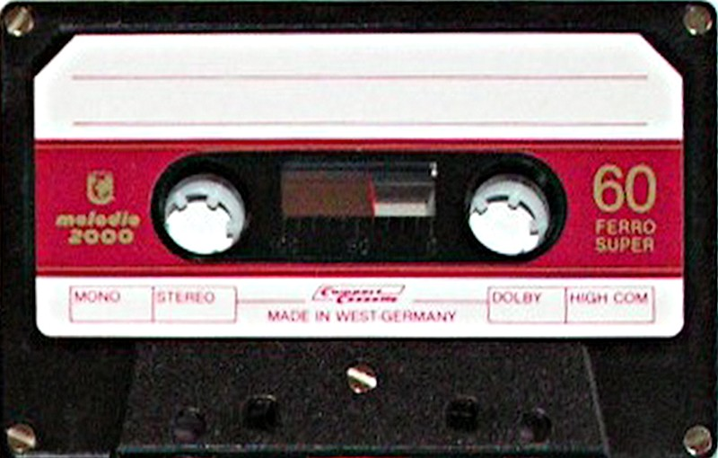 Compact Cassette Melodie 2000 Ferro Super 60 Type I Normal 1985 Germany