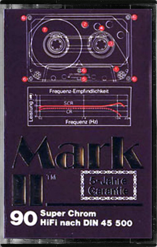 Compact Cassette Mark II Super Chrom 90 Type II Chrome 1980 Europe