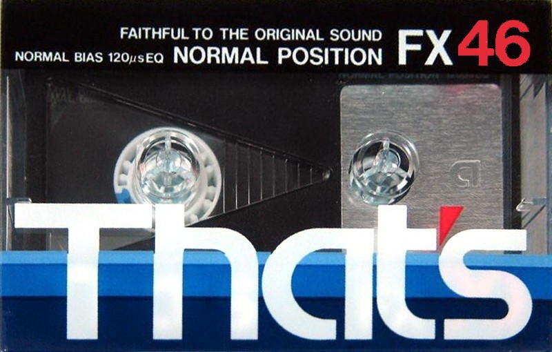 Compact Cassette Thats FX 46 Type I Normal 1983 Japan