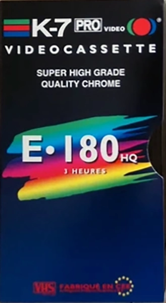 VHS, Video Home System K-7 180 "PRO" Type II Chrome 1990 Europe