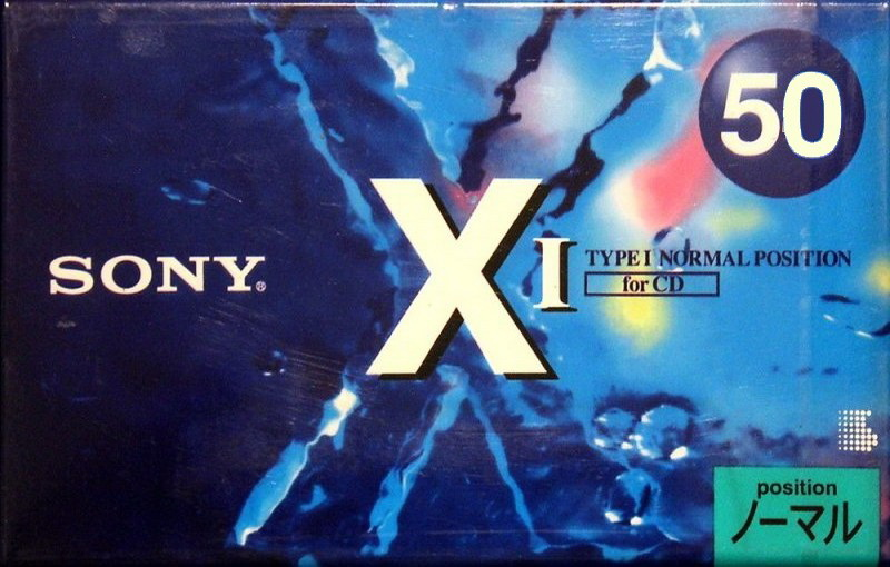 Compact Cassette Sony XI 50 "C-50X1B" Type I Normal 1994 Japan