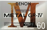 Compact Cassette Denon GR-IV 60 Type IV Metal 1993 Japan