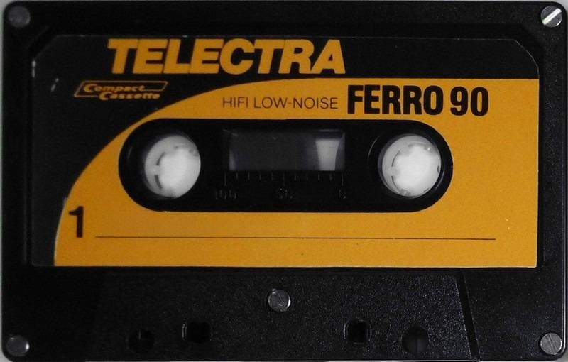 Compact Cassette Telectra 90 Type I Normal 1981 Germany