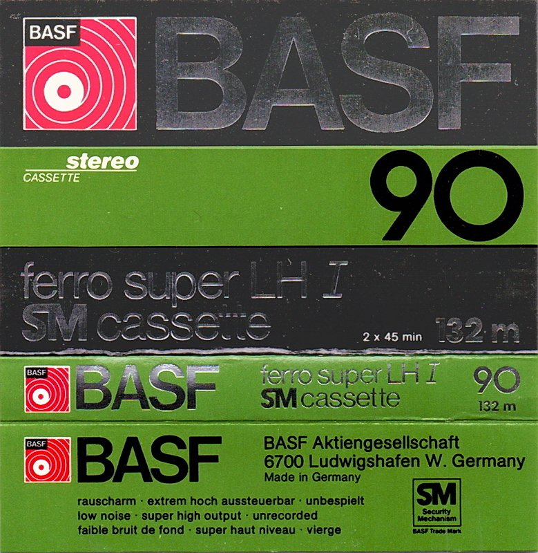 Compact Cassette BASF Ferro Super LH I 90 Type I Normal 1978 Europe