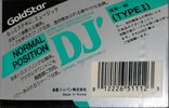 Compact Cassette Goldstar DJ 60 Type I Normal 1991 Japan