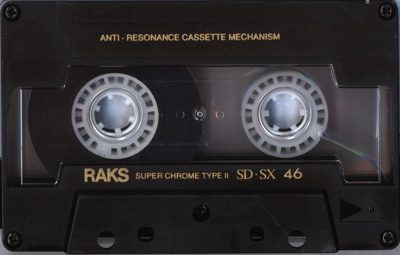 Compact Cassette RAKS SD-SX 46 Type II Chrome 1990 Europe
