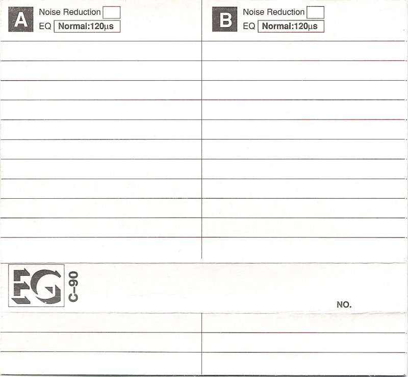 Compact Cassette Eurogold 90 Type I Normal USA