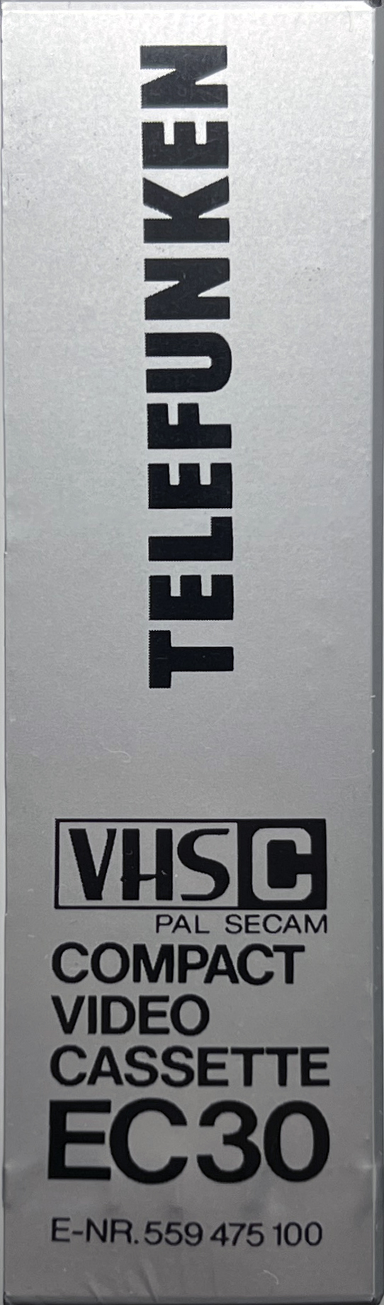 VHS-C (VHS Compact) Telefunken 30 "EC" Type I Normal Unknown Country