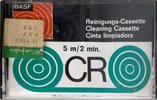 Compact Cassette BASF CR 2 "black" Cleaning Cassette 1974 Europe