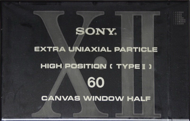 Compact Cassette Sony XII 60 Type II Chrome 1991 Japan