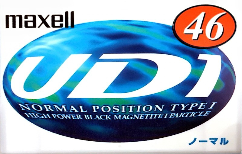 Compact Cassette Maxell UDI / UD1 46 "UD1-46L" Type I Normal 1997 Japan