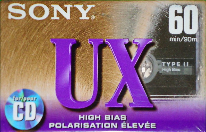 Compact Cassette Sony UX 60 Type II Chrome North America