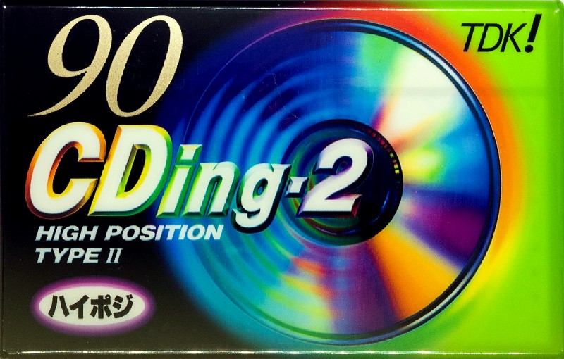 Compact Cassette TDK CDing 2 90 Type II Chrome 1996 Japan